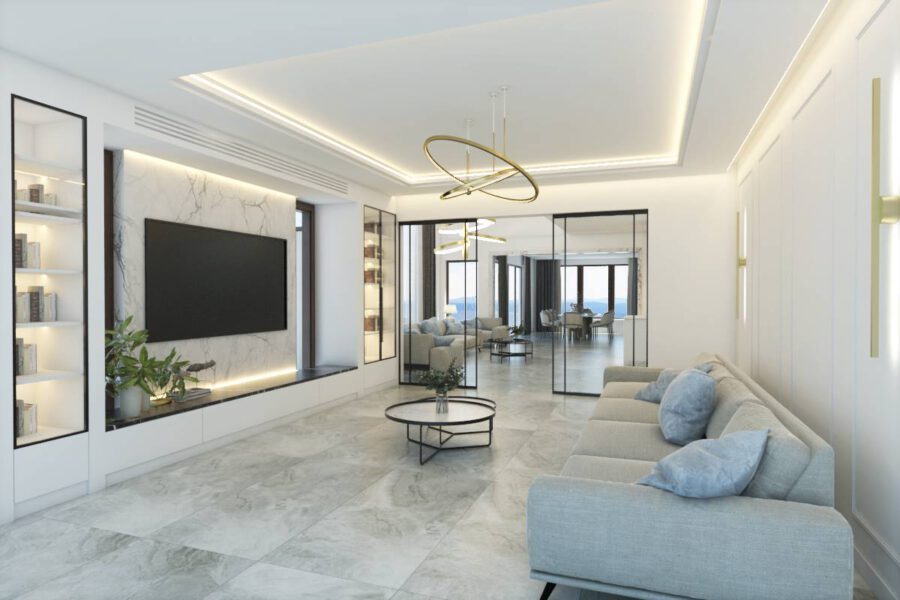 tv room Rezydencja 540 m2, Warszawa